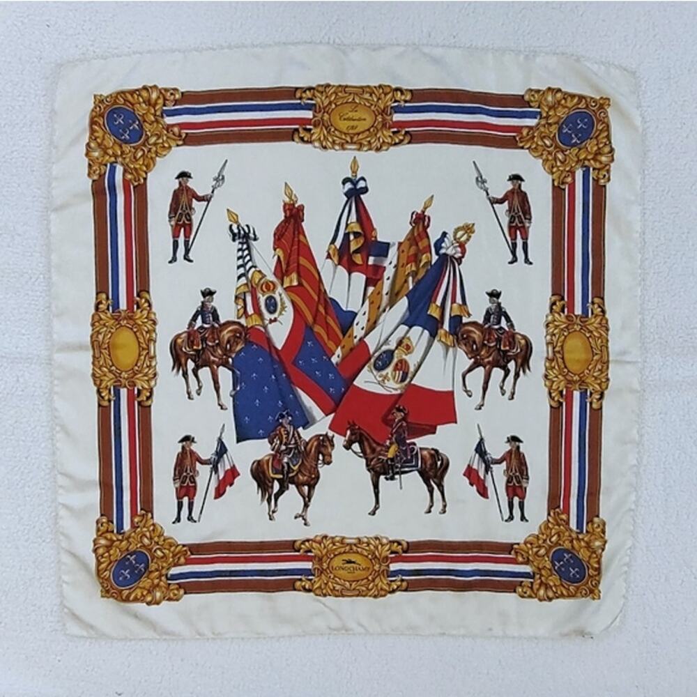 Longchamp  "La Célébration 1789" large silk scarf – French Revolution EUC